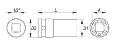 Nadstavec 1/2 