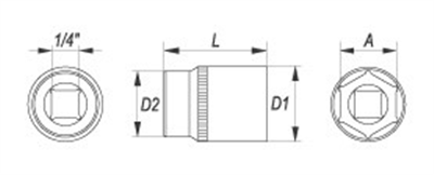 Nadstavec 1/4 