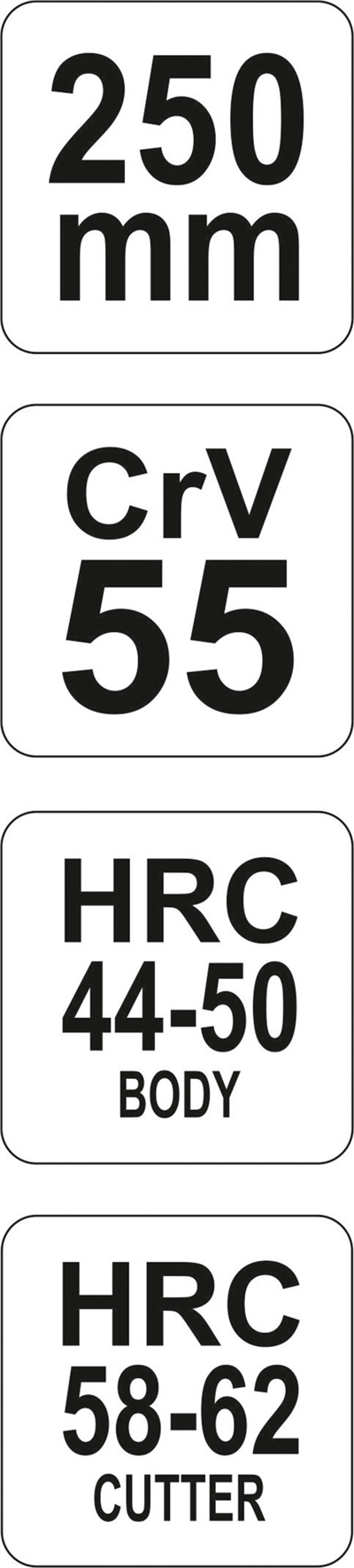 Štiepacie kliešte čelné 250 mm