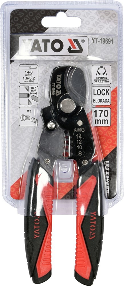 Štípacie kliešte, konektor 170 mm
