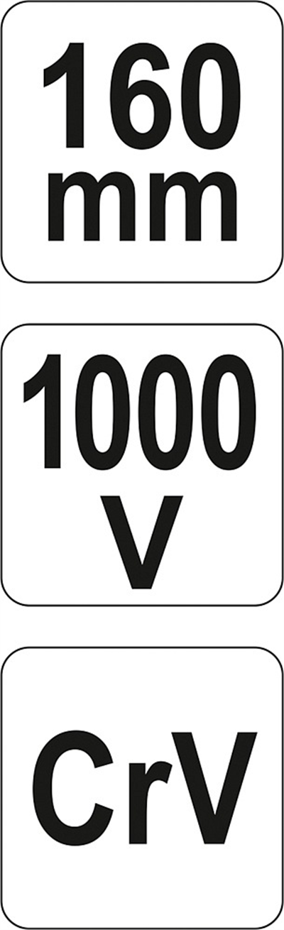 Kliešte predĺžené rovné 160 mm VDE (1000 V)