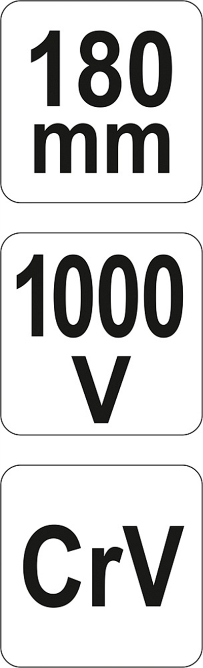 180 mm bočné štípacie kliešte VDE (1000 V)
