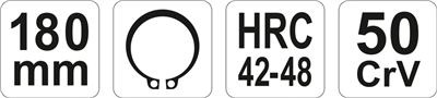 Kliešte na ségrovky 180 mm vonkajší