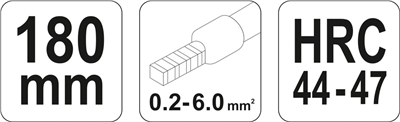 Spojovacie kliešte 180 mm profil HRC 44-47