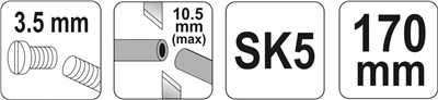 Elektrikárske kliešte - kliešte 170 mm