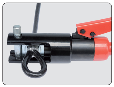 Krimpovacie kliešte na koncovky káblov Al 16-240 mm2, Cu 16-300 mm2, 470 mm