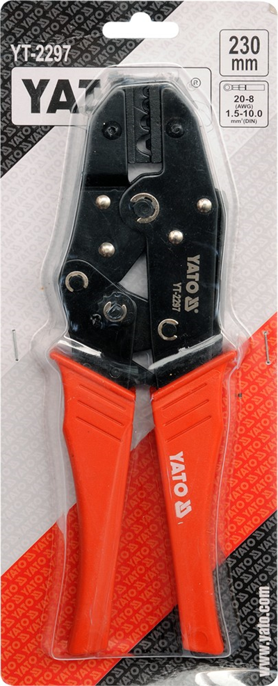 Kliešte na konektory 230 mm, 22-8 (AWG), 1,5-10,00 mm2