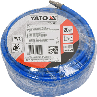 PVC vzduchová hadica 8 mm, 20 m