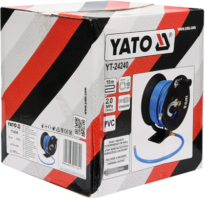 Navijak so vzduchovou hadicou PVC 10 mm, 15 m