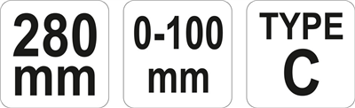 Samosvorné kliešte typ C 280 mm (YT-2468)