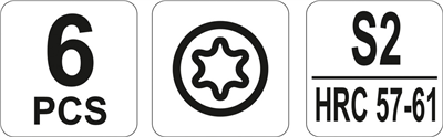 Sada jemných skrutkovačov 6ks, T5, T6, T7, T8, T9, T10