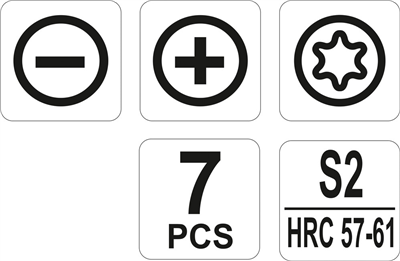 Sada jemných skrutkovačov 7ks, 2,3, PH00, PH0, T5, T6, T7