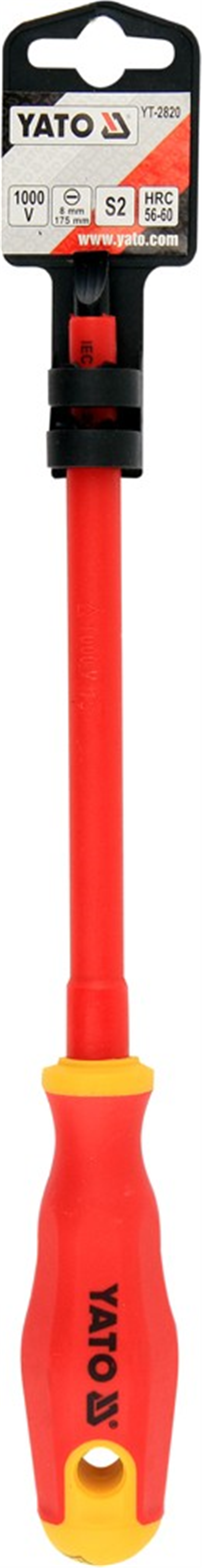 Šroubovák plochý 8 x 175 mm izolovaný 1kV