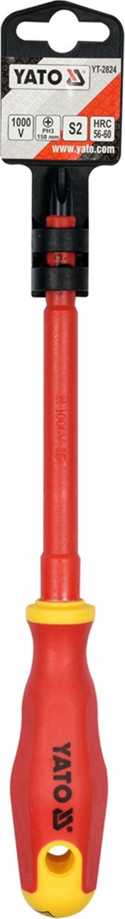 Šroubovák křížový PH3 x 150 mm izolovaný 1kV