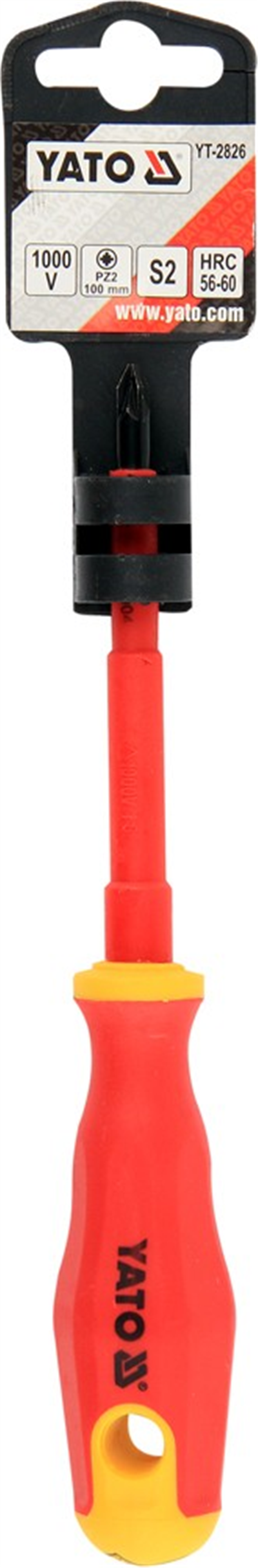Šroubovák křížový PZ2 x 100 mm izolovaný 1kV