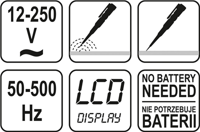 Skúšačka napätia digitálne