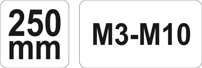 Kľúč na T-skrutky typ T - M3-M10