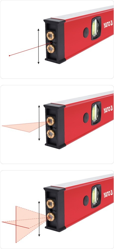 Digitálna vodováha 610 mm s laserom