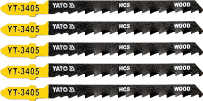 List pilový do přímočaré pily na dřevo typ T 6TPI sada 5 ks