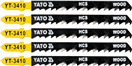 YATO YT-3410 List pilový do přímočaré pily na dřevo typ T 6TPI sada 5 ks