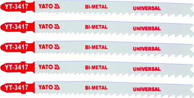 List pilový do přímočaré pily 130 mm UNI TPI10-5 5 ks Bi-Metal