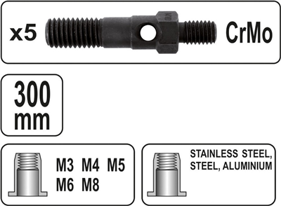 Pákové nitovacie kliešte M3-M8 300 mm