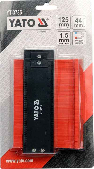 Šablóna na profily 125 mm magnetická