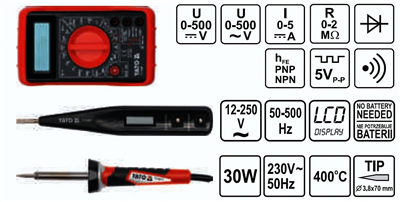 Sada elektrického náradia 68 ks kufor