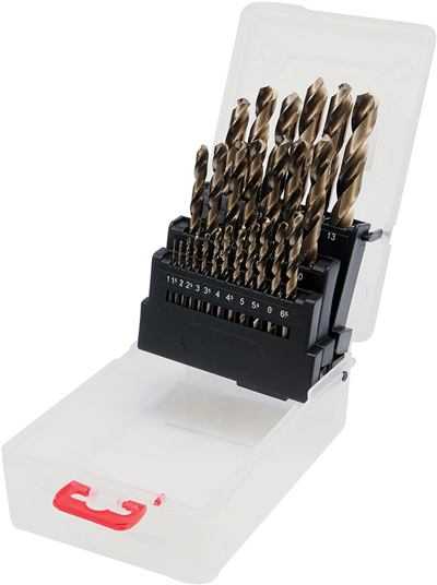 Sada vrtákov do kovu 25ks HSS-COBALT 1-13mm