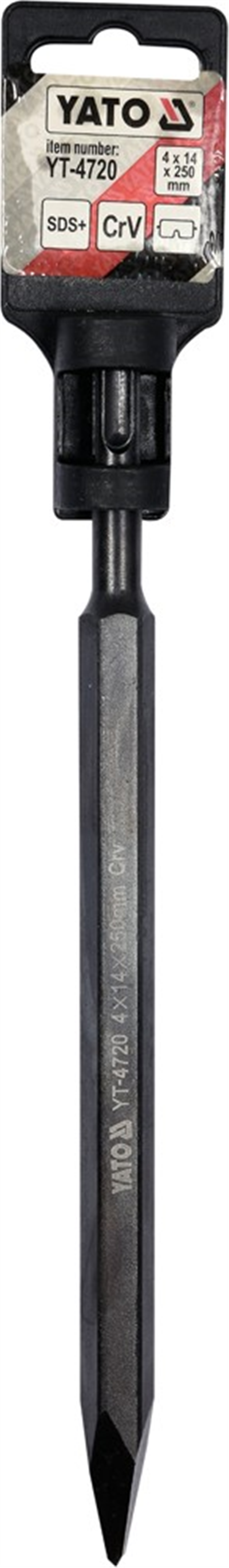 Sekáč s hrotom SDS+ 4 x 14 x 250 mm CrV