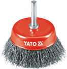 YATO YT-4751 Kefa drôtený čelné s nástavcom do vŕtačky 75 mm INOX