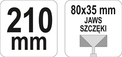 Zakrivené tvarovacie kliešte 210 mm