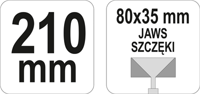 Rovné tvarovacie kliešte 210 mm