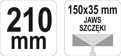 Tvarovacie kliešte so šírkou 210 mm