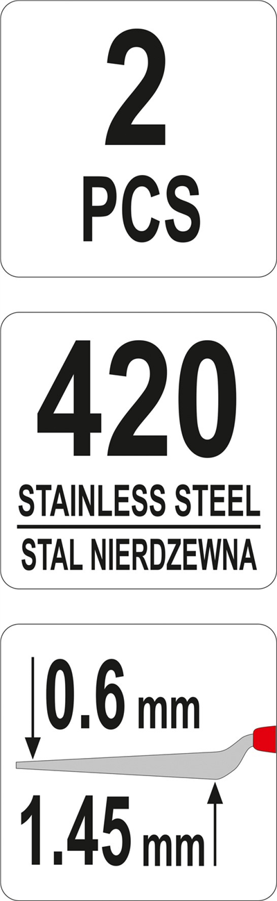 Obojstranná špachtľa 2ks