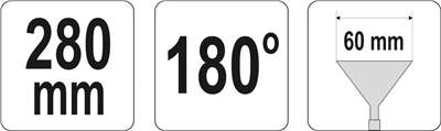 Kliešte na ohýbanie plechu 280 mm 180° rovné