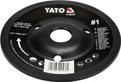 Rotačná uhlová račňa hrubá 125 mm typ 1