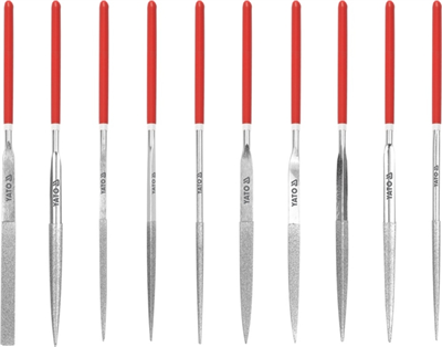 Súprava diamantových ihlových pilníkov 3 x 140 mm 10 ks 50 mm