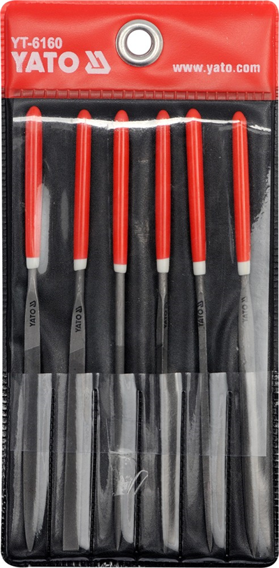 Sada pilníkov ihlových 3 x 140 mm 6 ks