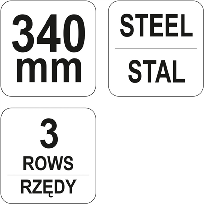 Kartáč drátěný ruční 340 mm