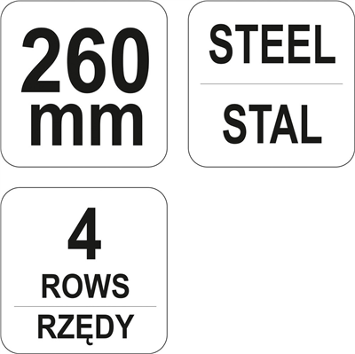 Kefa drôtený ručné 260 mm