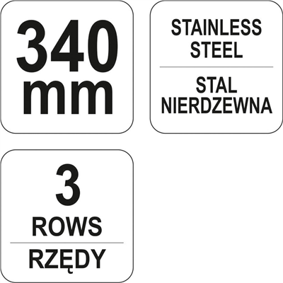 Kartáč drátěný ruční 340 mm