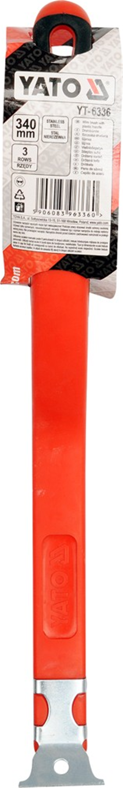Kartáč drátěný ruční 340 mm