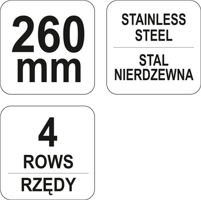 Kefa drôtený ručné 260 mm
