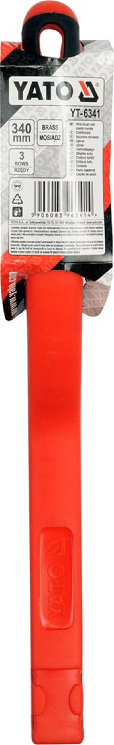 Kefa drôtený ručné 340 mm mosadz