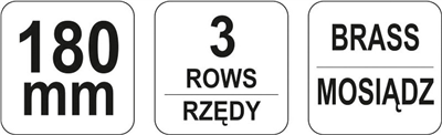 Kefa drôtený ručné 180 mm mosadz