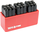 YATO YT-6862 Dierovače písmen 6 mm 27 ks A-Z, &