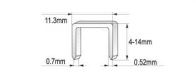 Čalúnnická zošívačka 11,3 mm