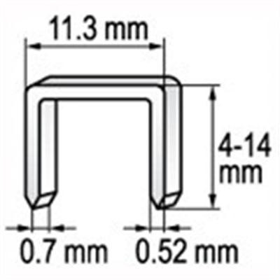 Spona do sešívačky 6 x 11,2 mm 1000 ks