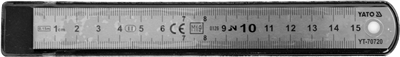 Pružné oceľové pravítko 150 mm